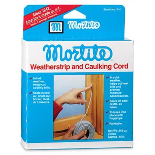 Thermwell Products Thermwell F4 45 ft. Mortite Caulking Cord Weather Strip; Gray 194084 - main